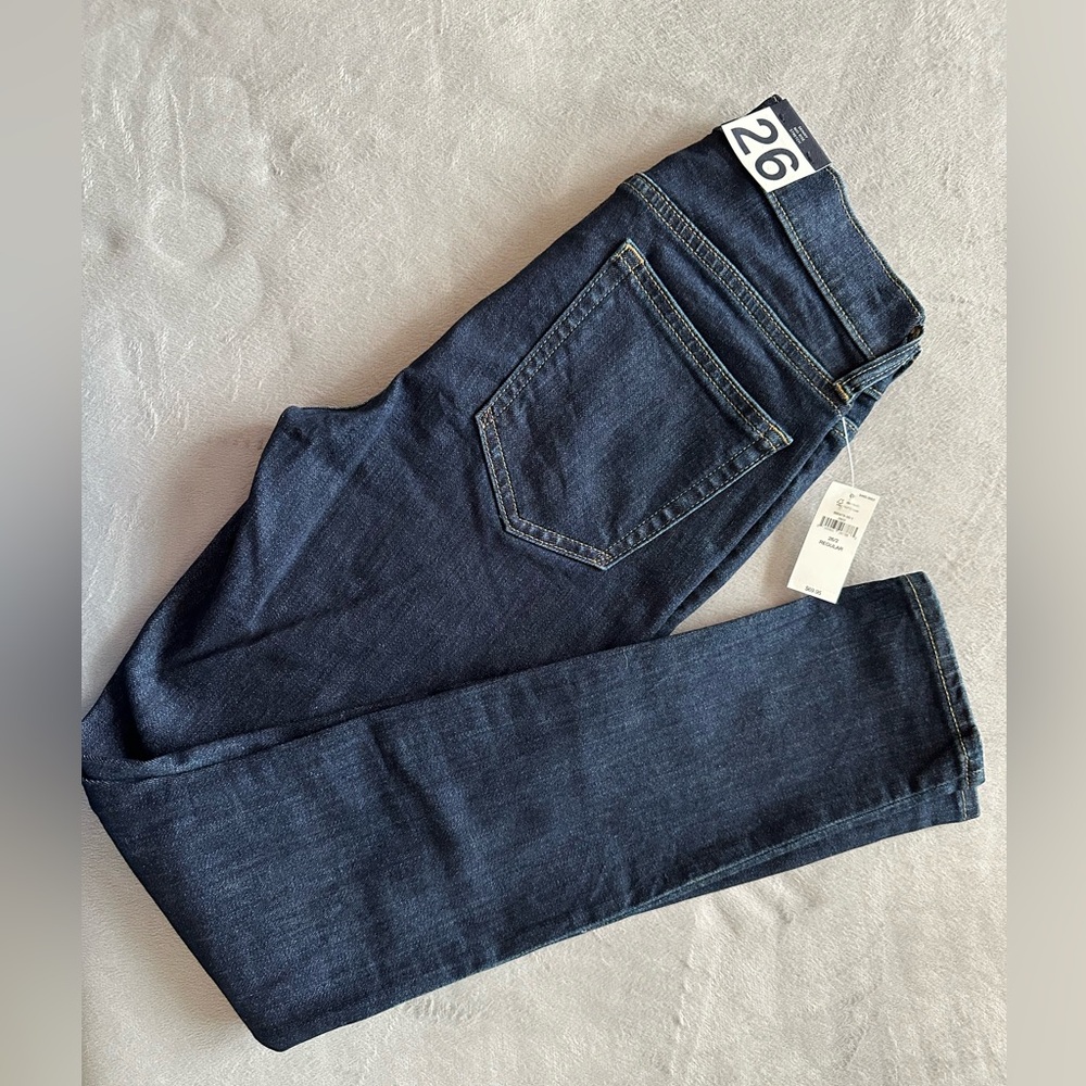 GAP True Skinny Mid Rise Jeans - Deep Indigo
